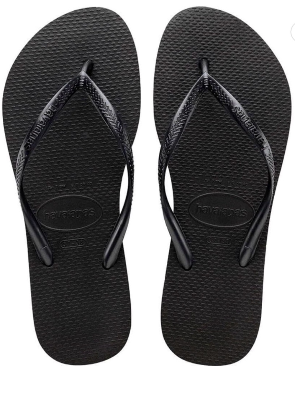 Havaianas Slim Flip Flops - Black